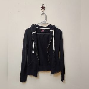 SO Black Zip-Up Hoodie | size M